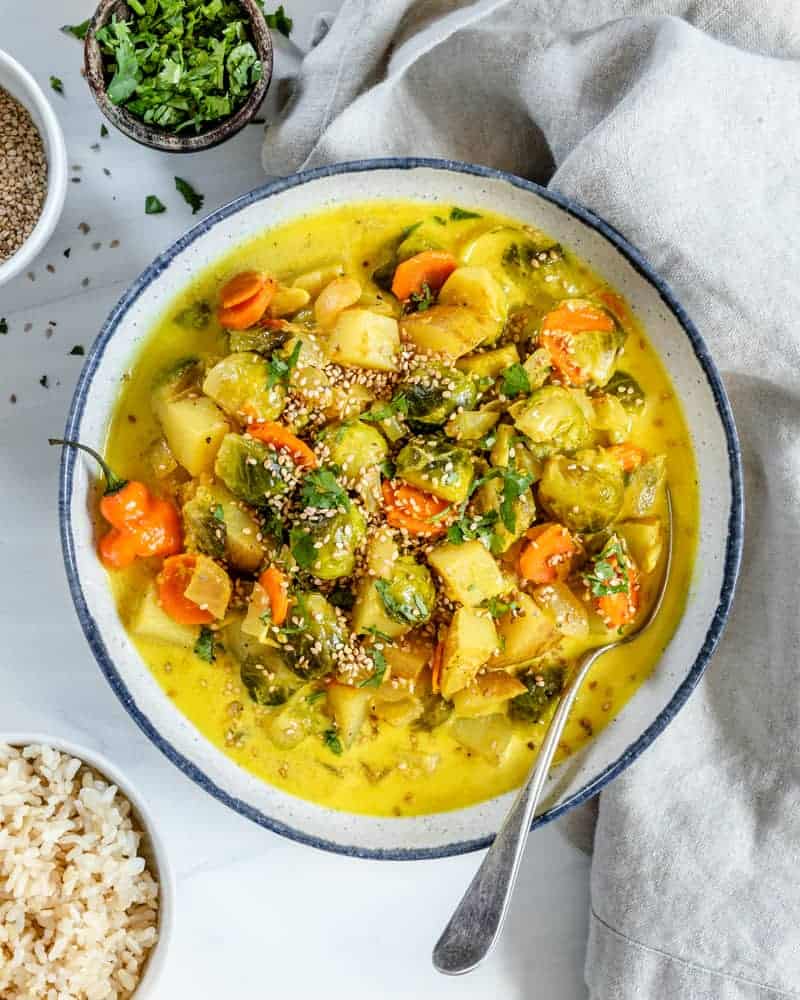 Coconut Curry Sprouts